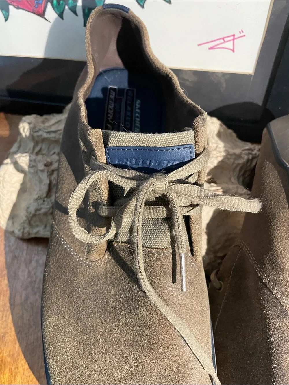 Skechers Brown Suede Chukka Lace-Up Boots